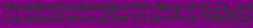 Lvdcp-Schriftart – Schwarze Schriften auf violettem Hintergrund
