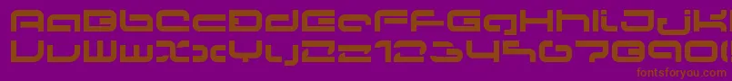 Lvdcp Font – Brown Fonts on Purple Background