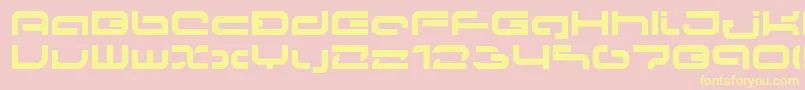 Lvdcp Font – Yellow Fonts on Pink Background