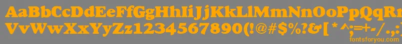 More about AlexussHeavy Font AlexussHeavy Font – Orange Fonts on Gray Background