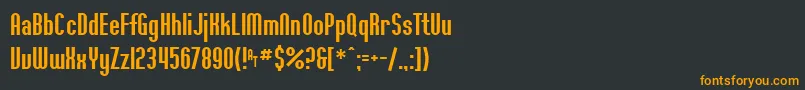 Ft36 Font – Orange Fonts on Black Background