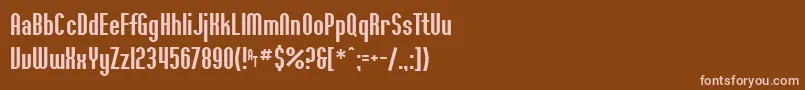 Шрифт Ft36 – розовые шрифты на коричневом фоне