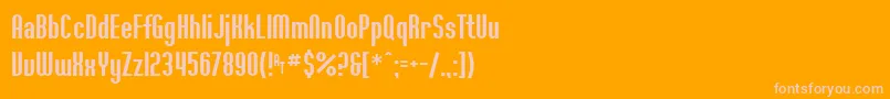 Ft36 Font – Pink Fonts on Orange Background