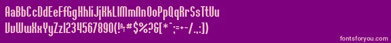 Ft36 Font – Pink Fonts on Purple Background