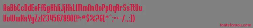 Ft36 Font – Red Fonts on Gray Background