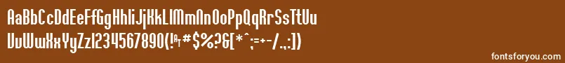 Ft36 Font – White Fonts on Brown Background