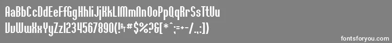 Ft36 Font – White Fonts on Gray Background