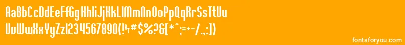 Ft36 Font – White Fonts on Orange Background