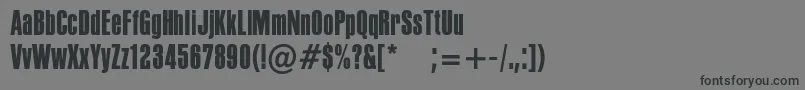 Шрифт PffusionsansMedium – чёрные шрифты на сером фоне