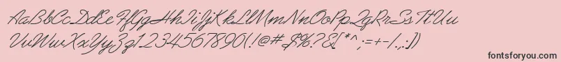 En savoir plus sur la police AbrazoScriptSsiItalic Police AbrazoScriptSsiItalic – polices noires sur fond rose