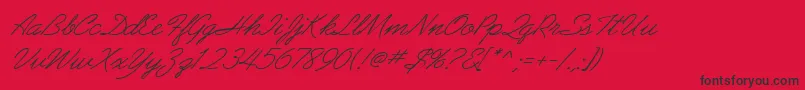 Lisätietoja AbrazoScriptSsiItalic-fontista AbrazoScriptSsiItalic-fontti – mustat fontit punaisella taustalla