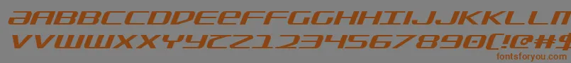 SdfItalic Font – Brown Fonts on Gray Background