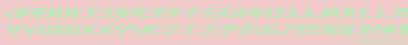 SdfItalic Font – Green Fonts on Pink Background