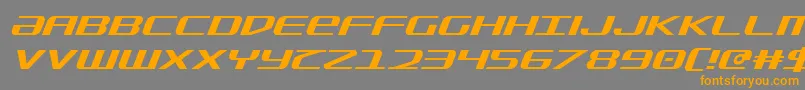SdfItalic Font – Orange Fonts on Gray Background
