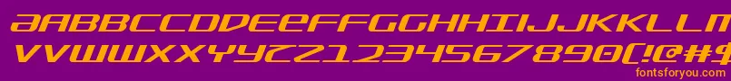 SdfItalic Font – Orange Fonts on Purple Background