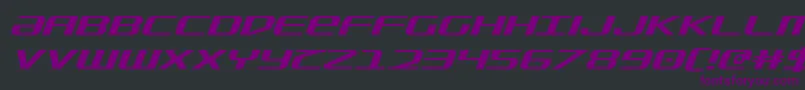 SdfItalic Font – Purple Fonts on Black Background