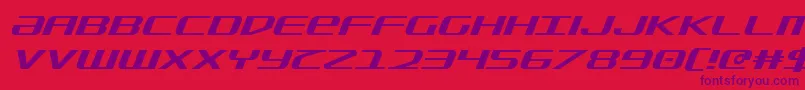 SdfItalic Font – Purple Fonts on Red Background