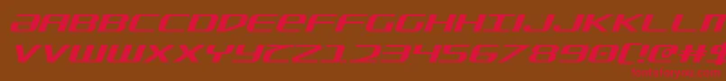 SdfItalic Font – Red Fonts on Brown Background