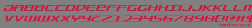 SdfItalic Font – Red Fonts on Gray Background
