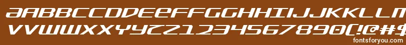 SdfItalic Font – White Fonts on Brown Background