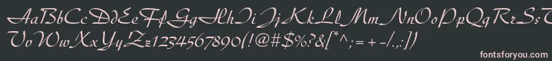 Diskusltstd Font – Pink Fonts on Black Background