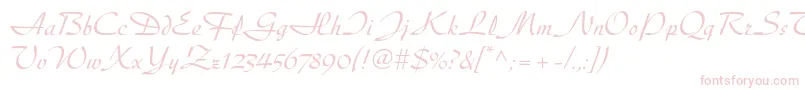 Diskusltstd Font – Pink Fonts on White Background