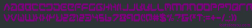 AirstripOneCondensed Font – Purple Fonts on Black Background