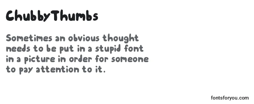 Review of the ChubbyThumbs Font