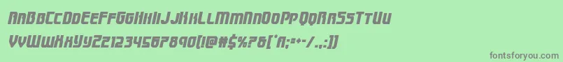 Speedwagoncondital Font – Gray Fonts on Green Background