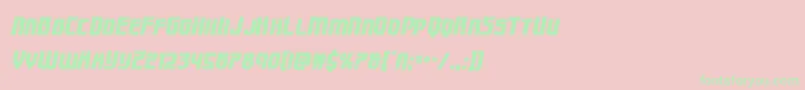 Speedwagoncondital Font – Green Fonts on Pink Background