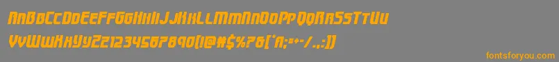 Speedwagoncondital Font – Orange Fonts on Gray Background