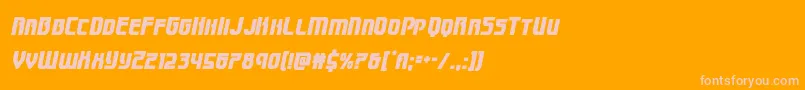 Speedwagoncondital Font – Pink Fonts on Orange Background