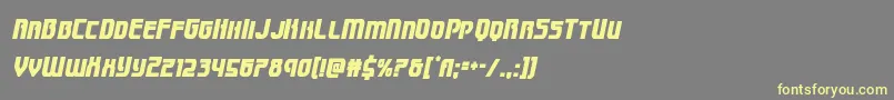 Speedwagoncondital Font – Yellow Fonts on Gray Background