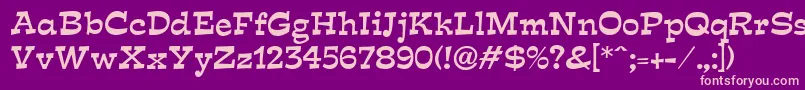 フォントEstraldbNormal – 紫の背景にピンクのフォント