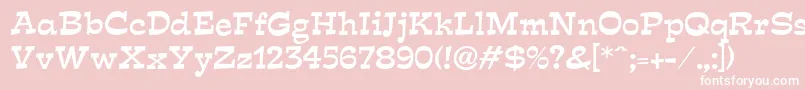 EstraldbNormal Font – White Fonts on Pink Background