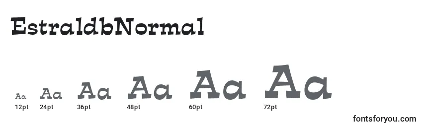 EstraldbNormal Font Sizes