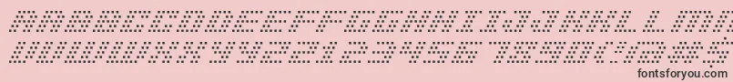 Bmpinhole Font – Black Fonts on Pink Background