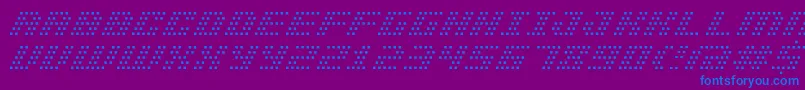 Bmpinhole Font – Blue Fonts on Purple Background
