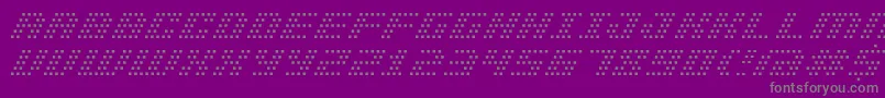 Bmpinhole Font – Gray Fonts on Purple Background