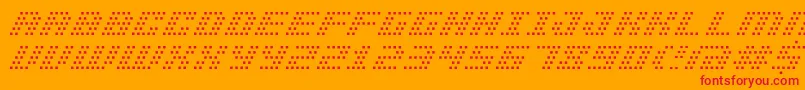 Bmpinhole Font – Red Fonts on Orange Background