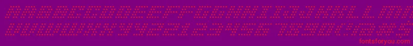 Bmpinhole Font – Red Fonts on Purple Background