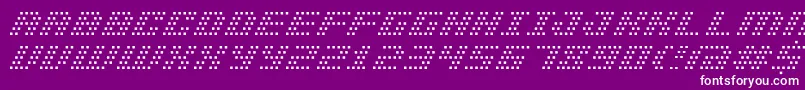 Bmpinhole Font – White Fonts on Purple Background