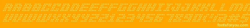 Bmpinhole Font – Yellow Fonts on Orange Background
