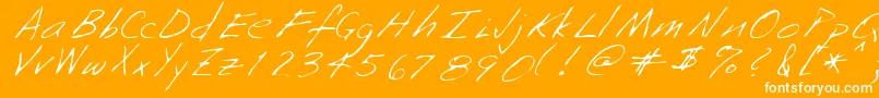 NeenahRegular Font – White Fonts on Orange Background