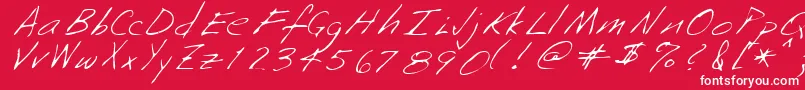 NeenahRegular Font – White Fonts on Red Background