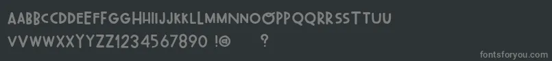 Police OhWonderfulRegularDemo – polices grises sur fond noir