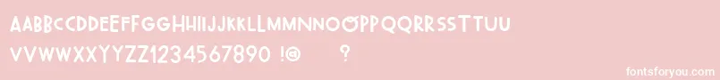 OhWonderfulRegularDemo Font – White Fonts on Pink Background