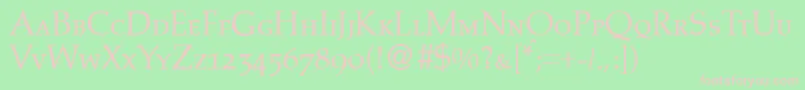 PalinocapsdbNormal Font – Pink Fonts on Green Background