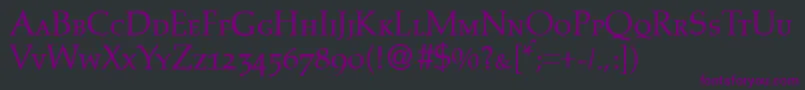 PalinocapsdbNormal Font – Purple Fonts on Black Background