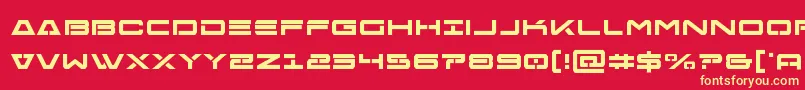 Freeagentbold Font – Yellow Fonts on Red Background